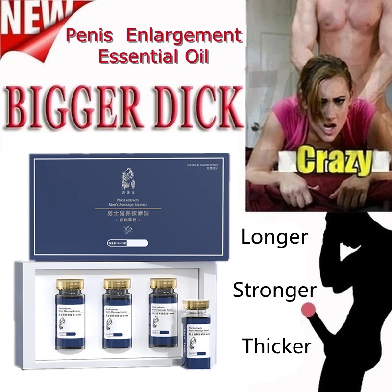 3Pcs Penis Thickening Growth Man Big Dick Enlargement Liquid Enhance Erection Sex Health Care Enlarge Massage Enlargement Oils