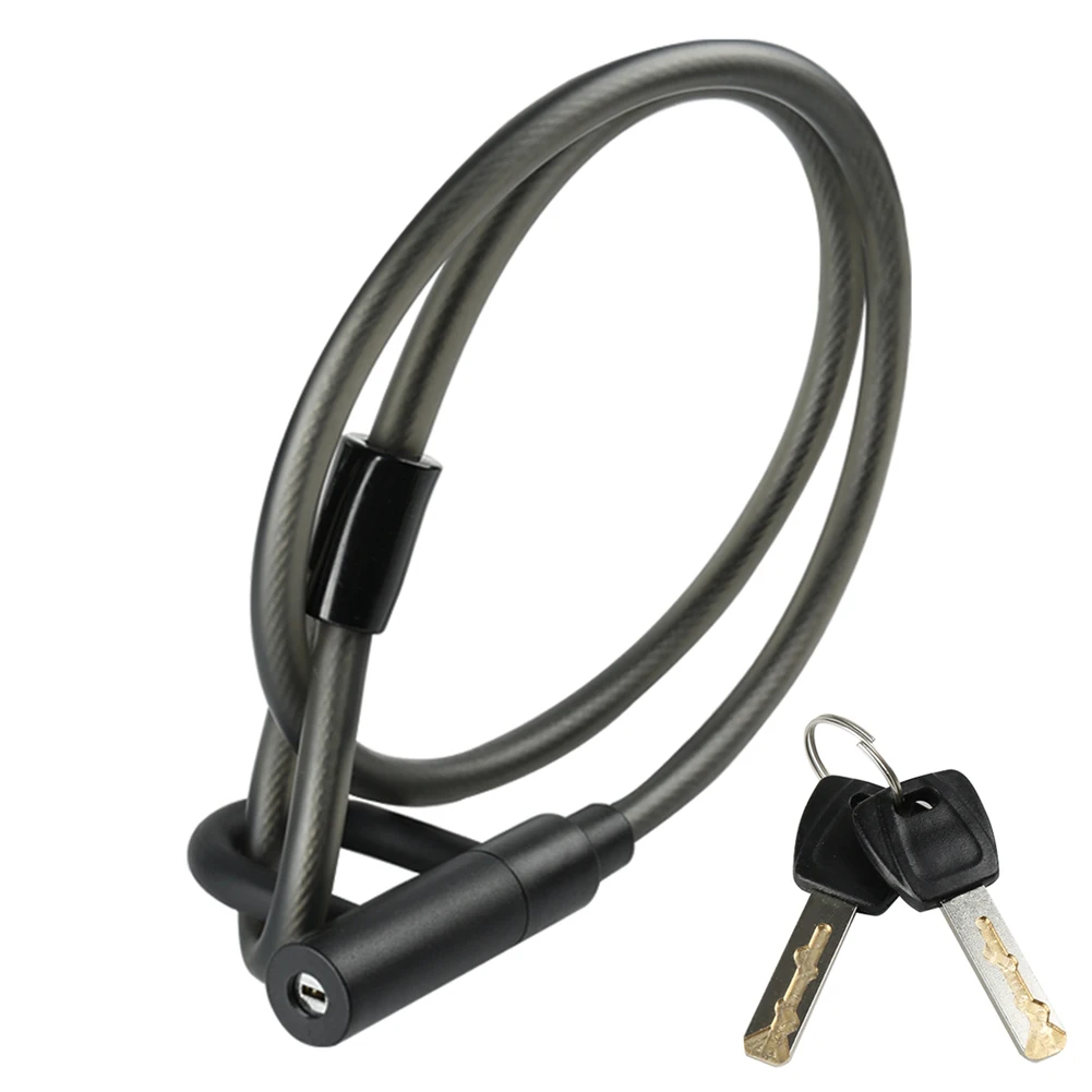 

Противоугонный велосипедный замок, легкий в использовании, трос Велосипедный Замок Безопасный Кабель, портативный Электрический аксессуа...