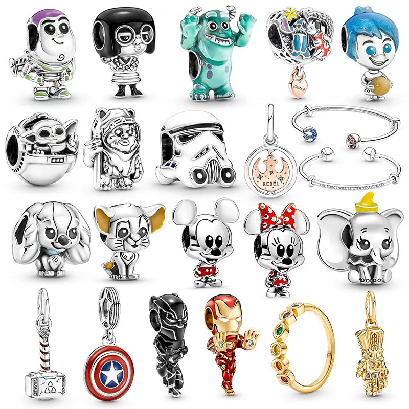 Бусины-шармы из серебра 2022 пробы для браслета |