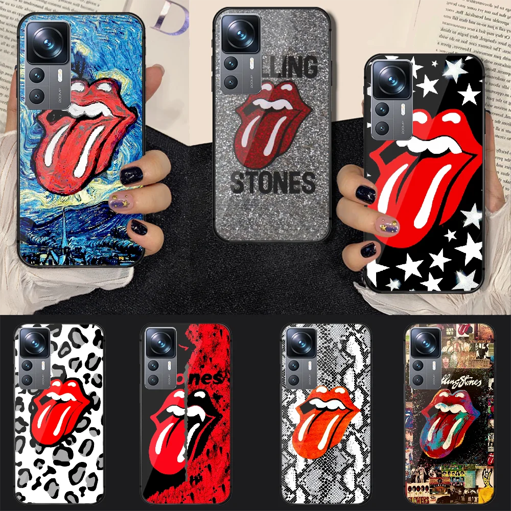 

Rock Band Rolling Stones Tempered Glass Phone Case Cover For Xiaomi Mi Poco X F 8 11 12 13 T 3 4 GT Pro Lite Ultra 5G
