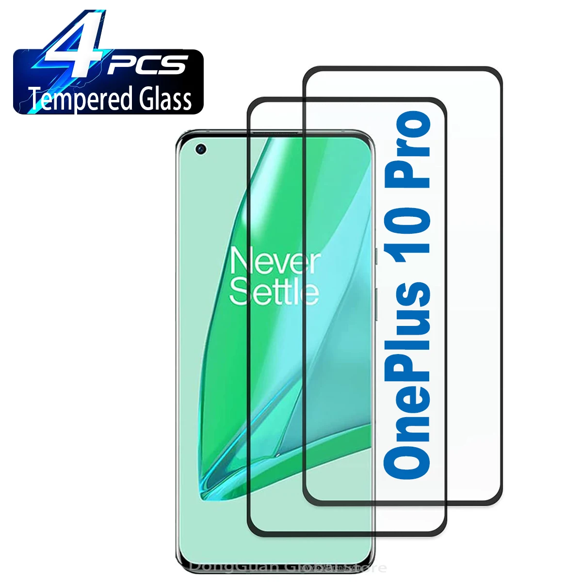 

1/4Pcs Tempered Glass For OnePlus 10 Pro Fingerprint Screen Protector Glass