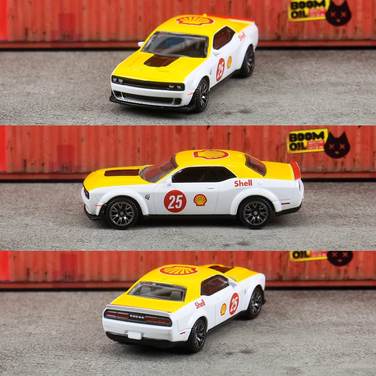Фото Модель автомобиля Dodge Challenger SRT Hellcat CCA 1/64 из литого металла с демонстрационным боксом, свободно вращающимися колесами, коллекционная миниатюра, подарок для ребенка №5