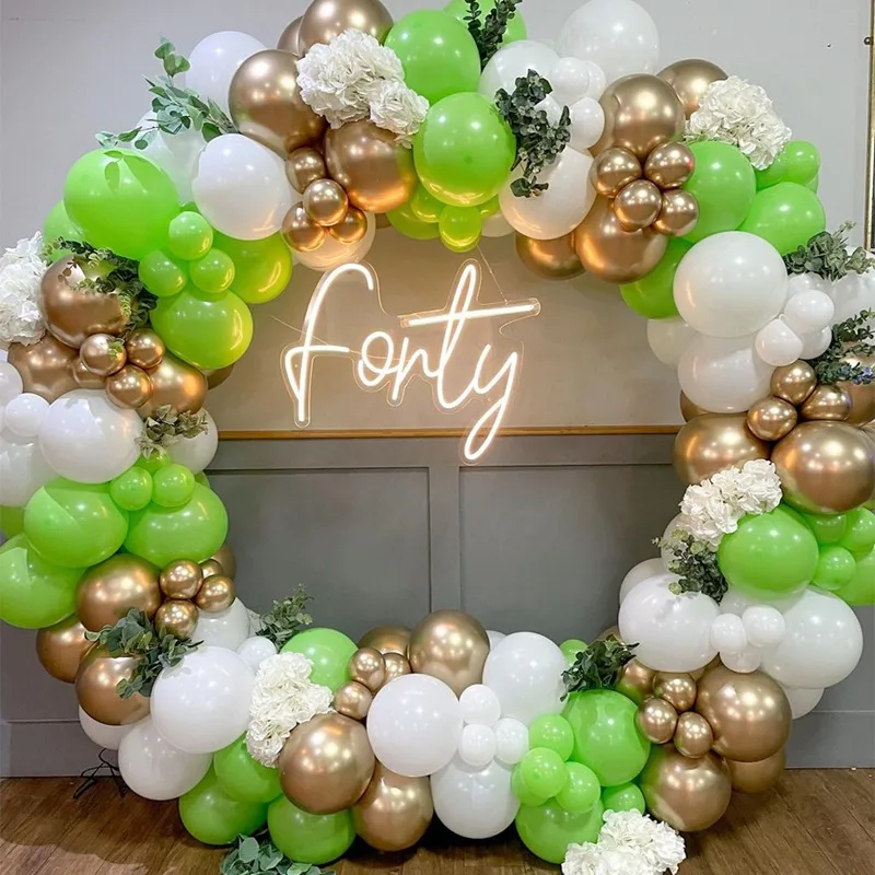 

Green Macaron Balloon Garland Arch Kit Wedding Birthday Balloon Decor Birthday Safari Jungle Party Balloons For Kid Baby shower