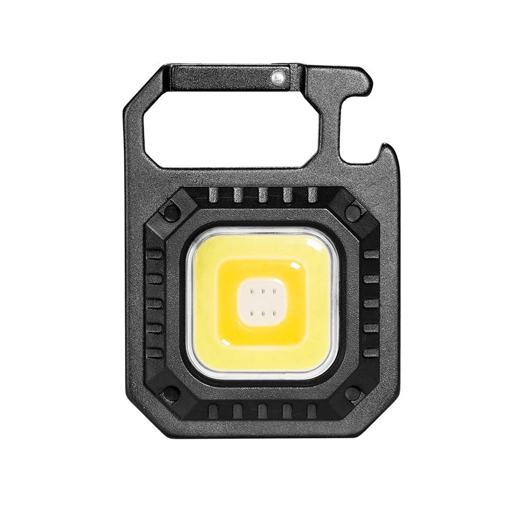 

Keychain COB Light Rechargeable Torch 4 Modes Foldable Flashlight