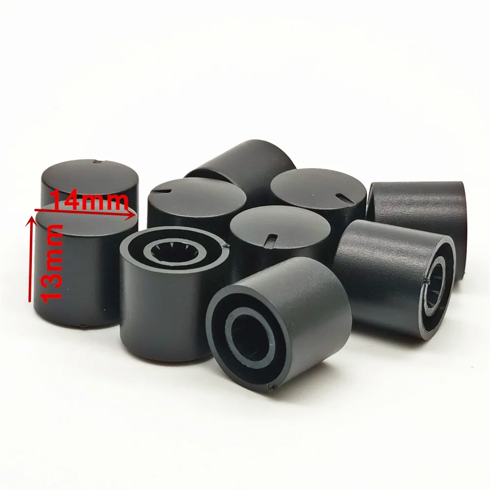 

Пластиковые ручки потенциометров 14*13 мм, 10 шт.