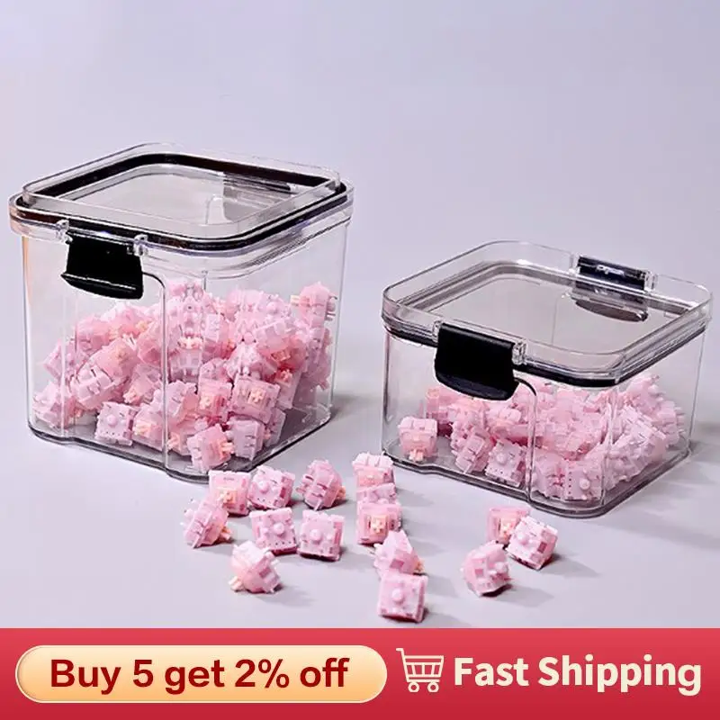 

Контейнер для хранения клавиатуры, поликарбонатные переключатели, коробка для механической клавиатуры 460/700 мл