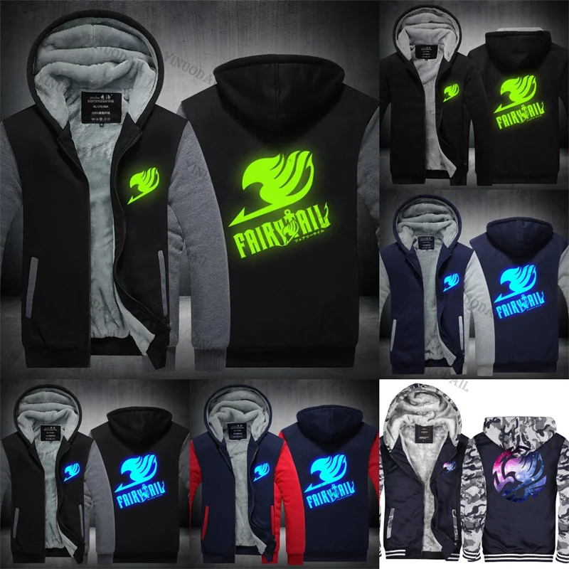 

Etherious • Natsu • Dragneel FAIRY TAIL Thick Hoodie Sweatshirt Luminous Anime Figures Cosplay Costumes Sudadera Christmas Gift