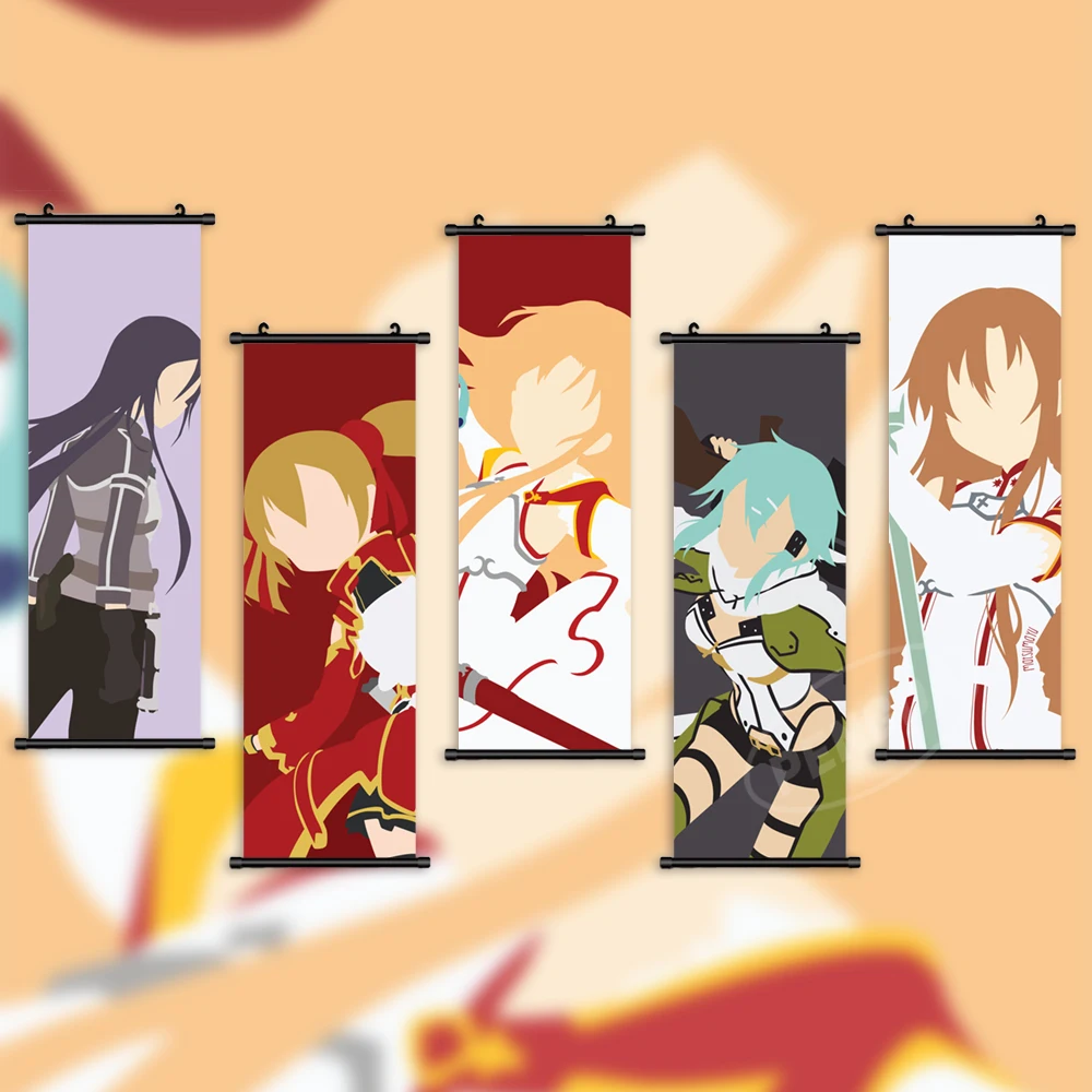 

Печатный плакат настенный меч искусство онлайн картины Yuuki Asuna картина Ayano Keiko холст конно юуки Висячие свитки украшение для дома