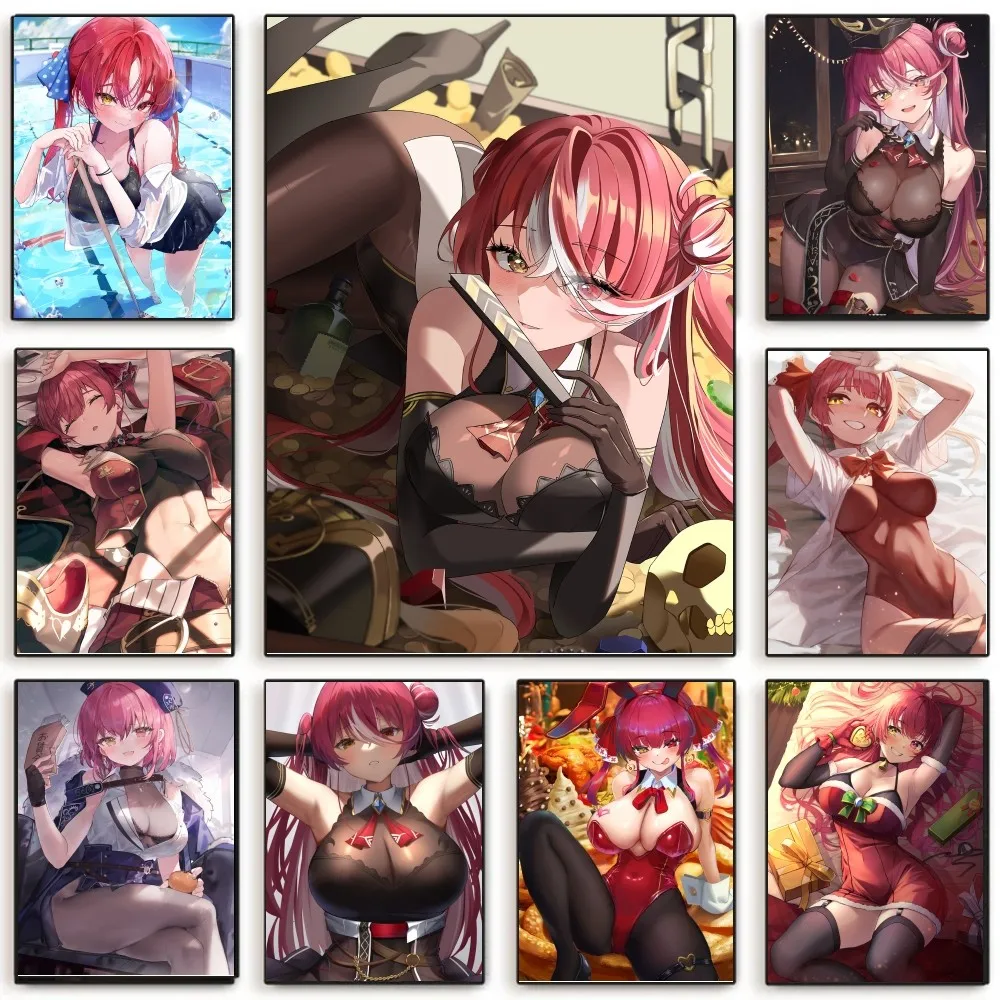 Игра аниме сексуальная девушка Houshou морской плакат с принтом бумаги для дома