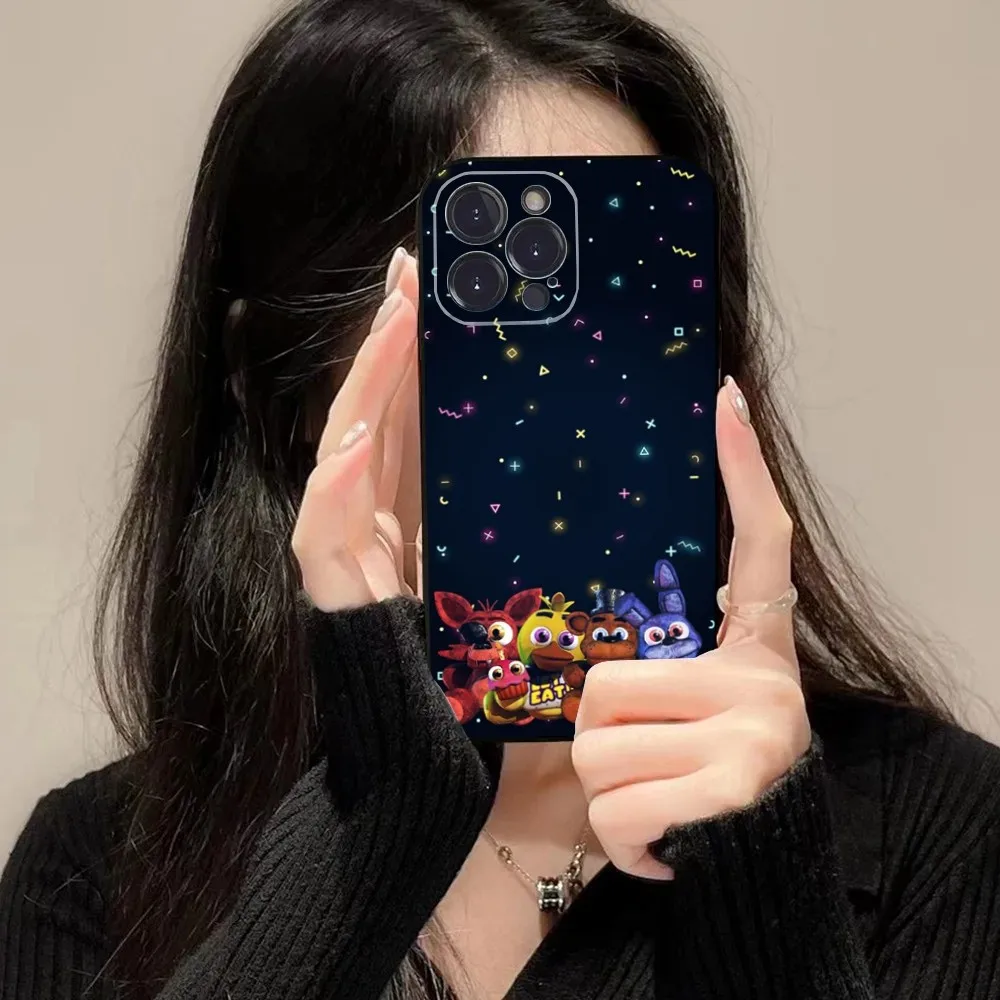 Чехол для телефона Five-Nights-At-Freddys F-Fnaf iPhone 16 15 14 13 12 11 Plus Pro Max XS XR SE Mini 8 7 мягкий