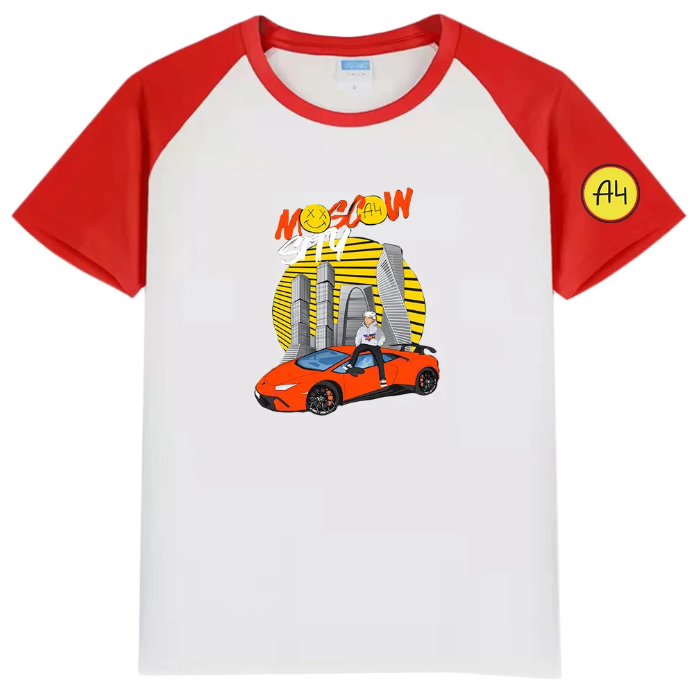 Merch A4 Lamba T-Shirts Kid's Summer Baby Boy Clothes Chidren Casual Clothing Girl's Tops а4 мерч для детей 100%Cotoon Tee Shirt