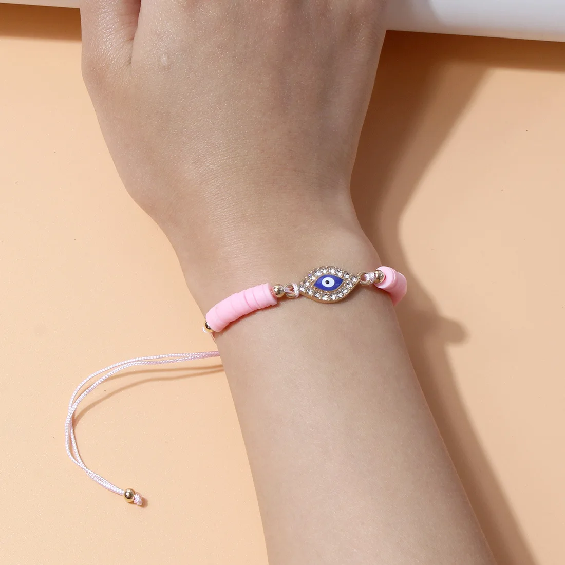 

12pcs/lot Alloy animal Polymer clay bracelet European American Bohemian style braided adjustable girl single item accessories