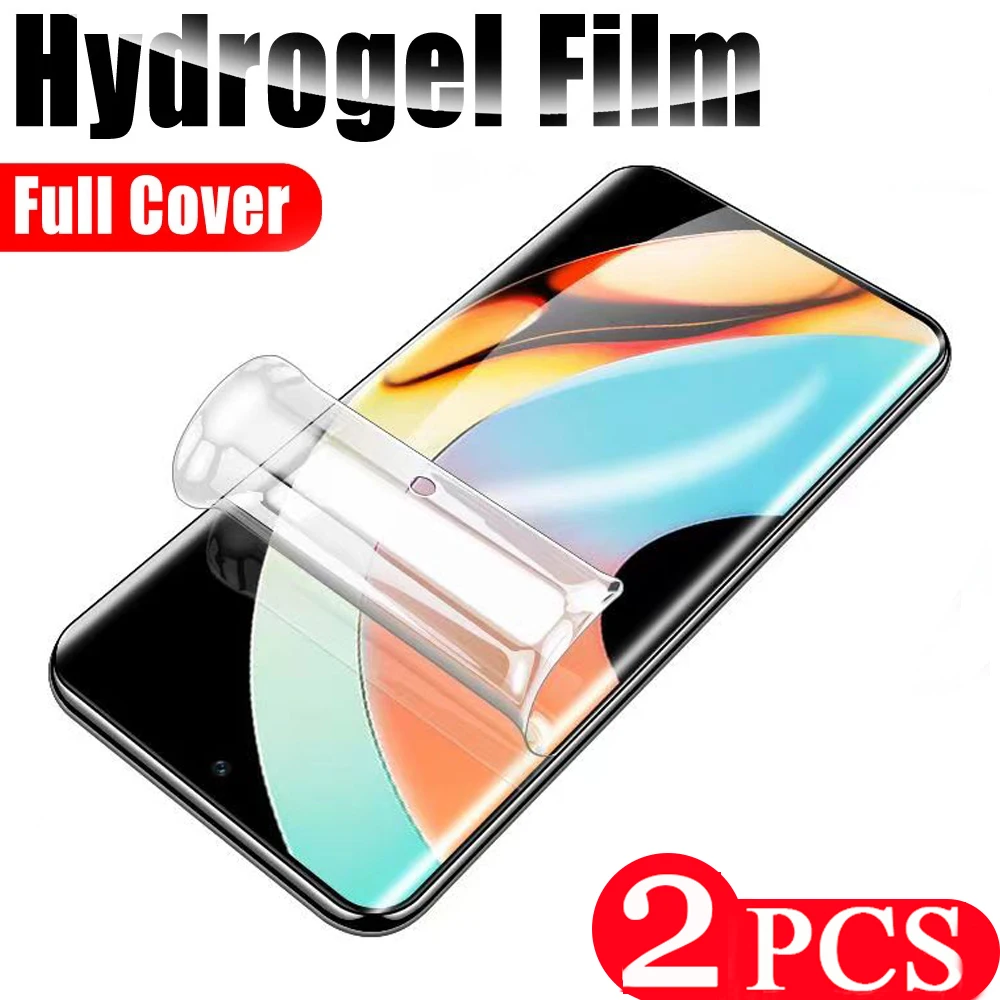 

2Pcs soft full cover Hydrogel film For Realme GT Neo 5 SE 11 C55 GT2 10 9 pro plus 3 3T phone screen protector protective film