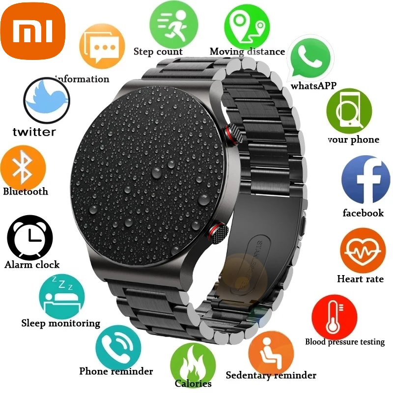 

xiaomi Smart Watch Men Watches Heart Rate Monitor Bluetooth Call TWS Headset Music Sport Smartwatch For Samsung Huawei GT 2