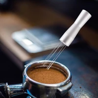 coffee powder tamper distributor leveler tool coffee powder needle espresso stirrer stirring tool food grade stainless steel