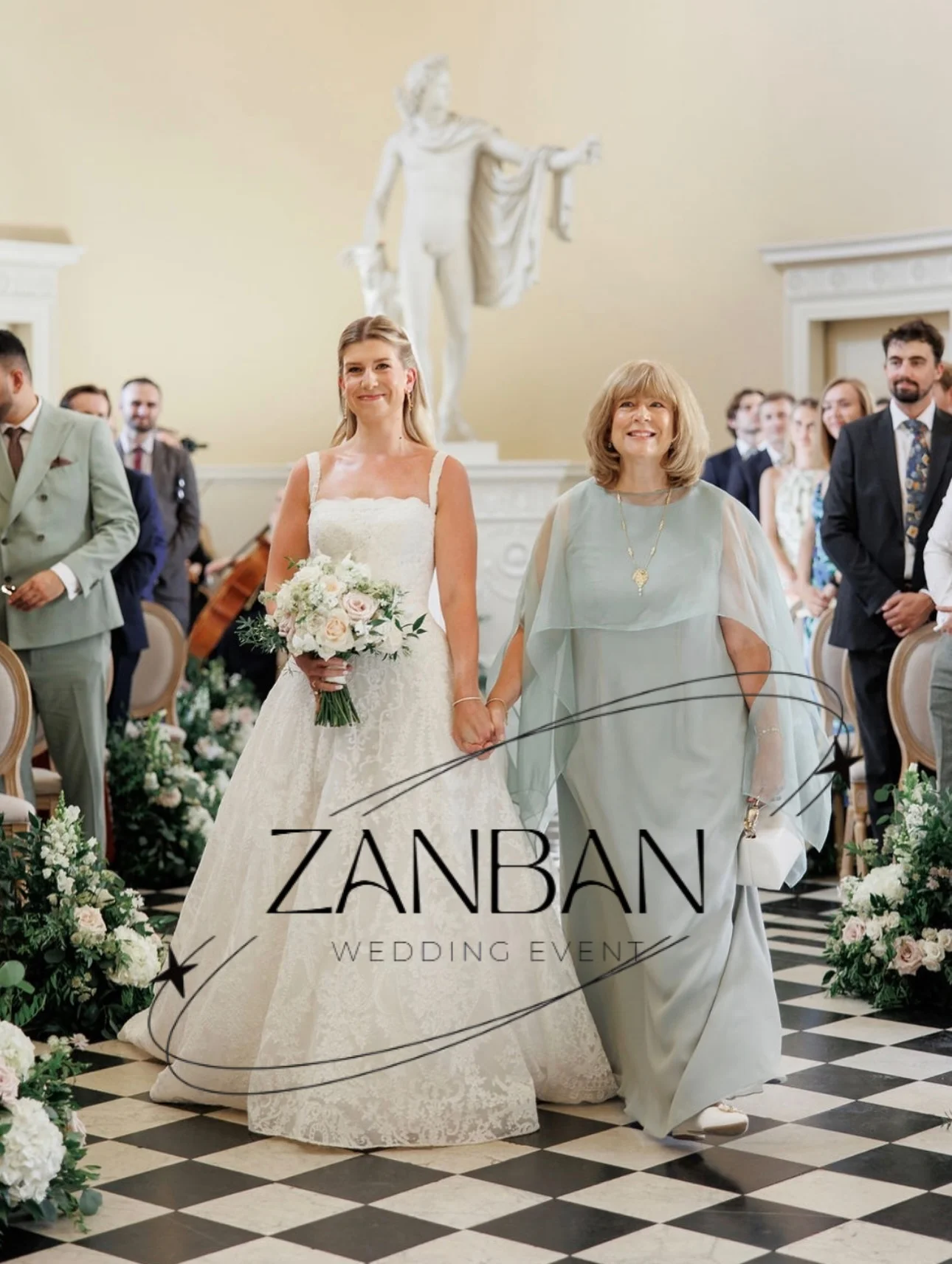 Изысканное свадебное платье ZanBan на тонких бретельках с кружевом и шлейфом, индивидуальный пошив для невесты. (art.: 3920dd1733afe) - 3920dd1733afe
