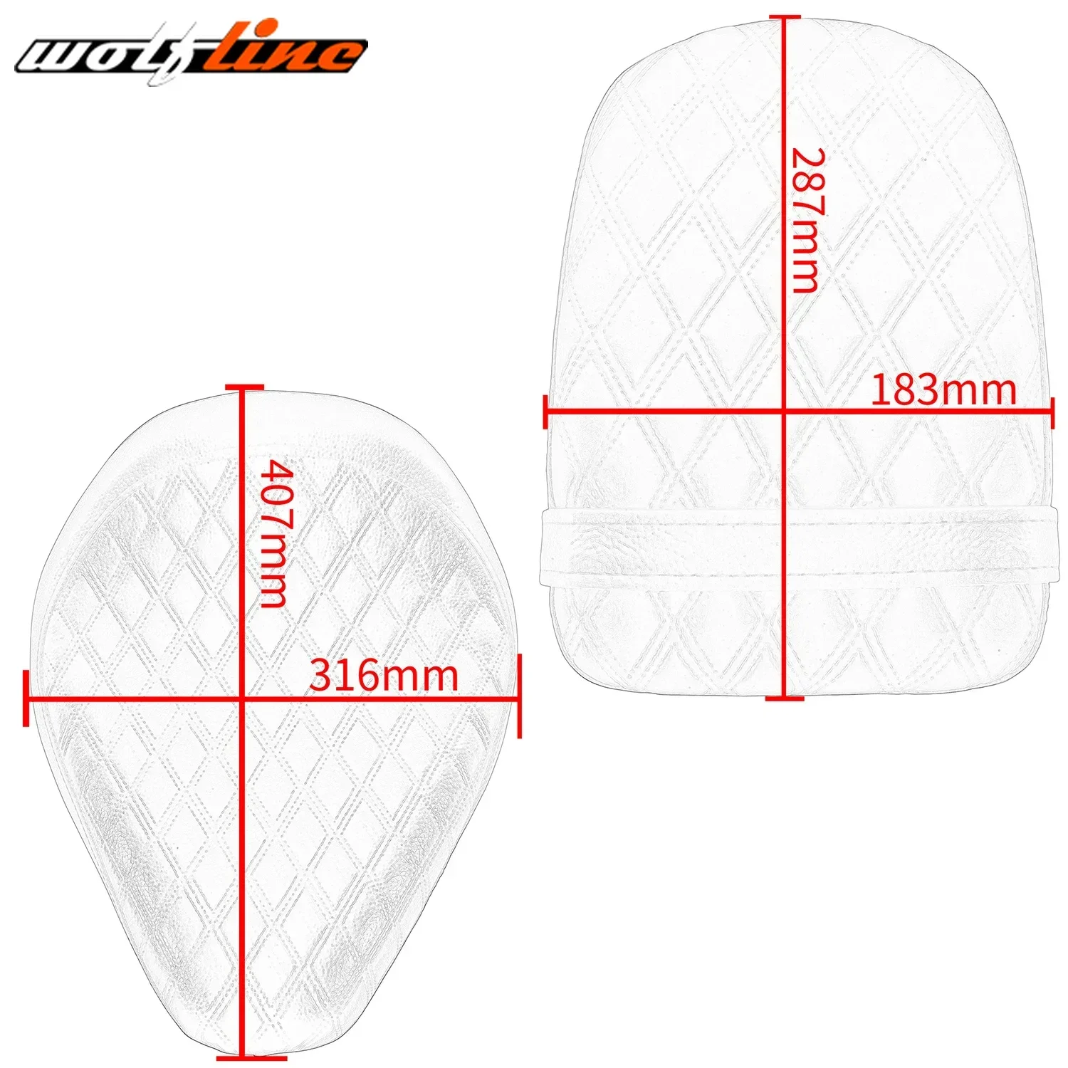 Фото Сиденье WOLFLINE Solo Seat для Honda CMX500 CMX300 2017-2025, подушка сиденья для водителя и пассажира CMX 500 CMX 300 №2