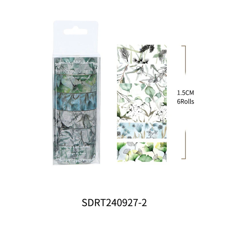 

6 рулонов декоративная лента YOUQIWJ бронзовые цветы