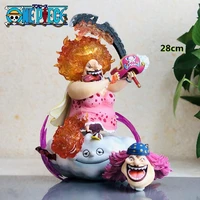 gk one piece anime figure 28cm charlotte linlin big mom pvc figurine doll collectible model statue toys children birthday gift