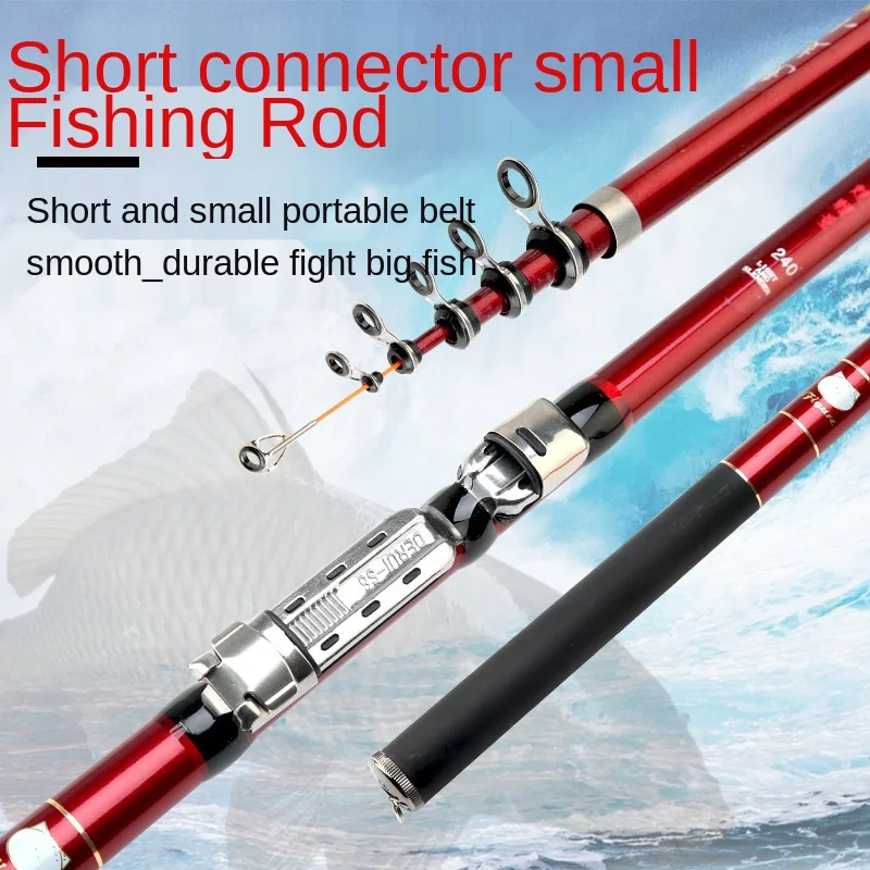 

100% original Good As SHIMANO DAIWA Portable Rotary 1.3M-2.7M Fishing Rod Tough Power Telescopic Travel Sea Boat Rock Fishing