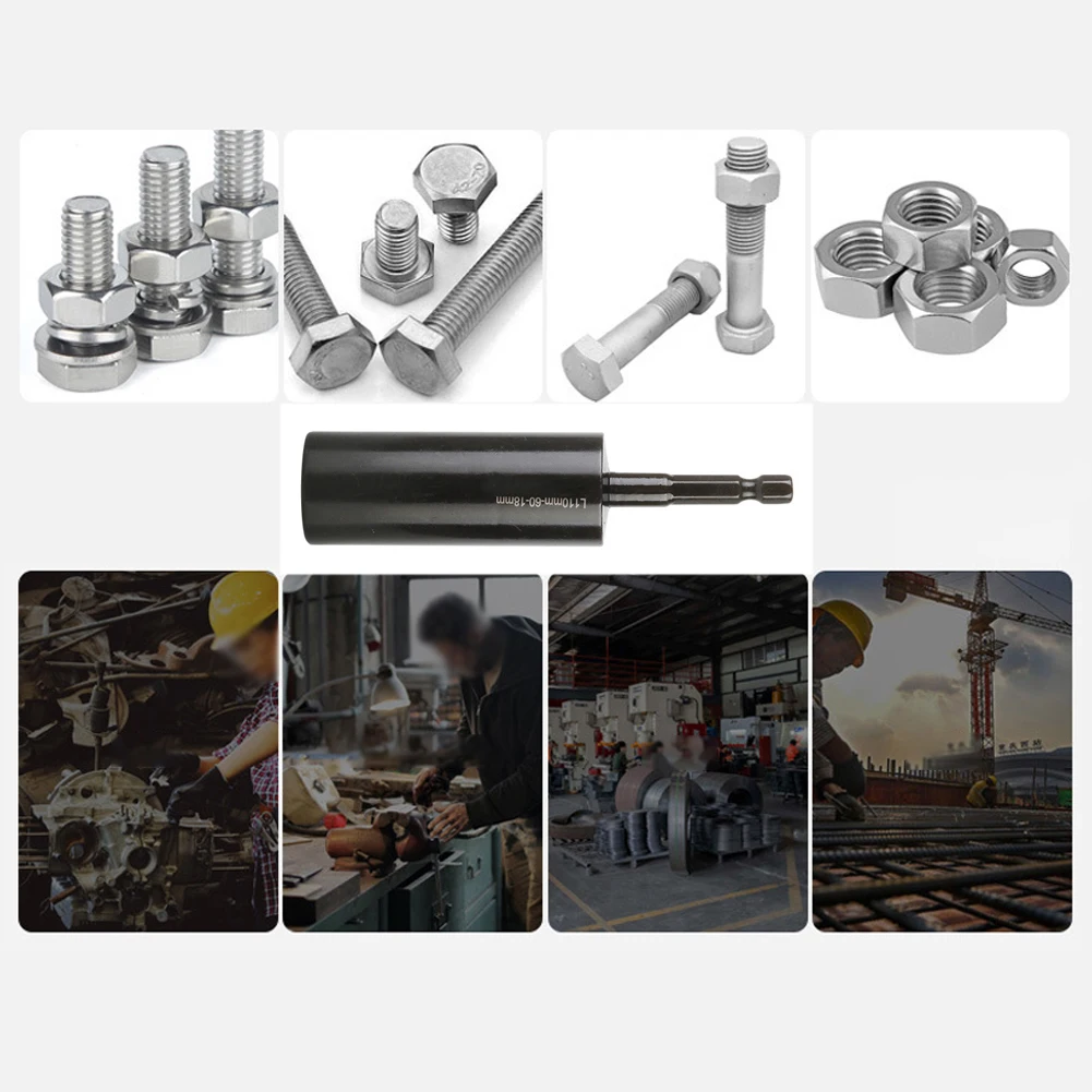 

Углубление 110 мм, Торцевые гаечные ключи, шестигранный ключ, драйвер для дрели, адаптер для втулки, ручные инструменты для ремонта машины