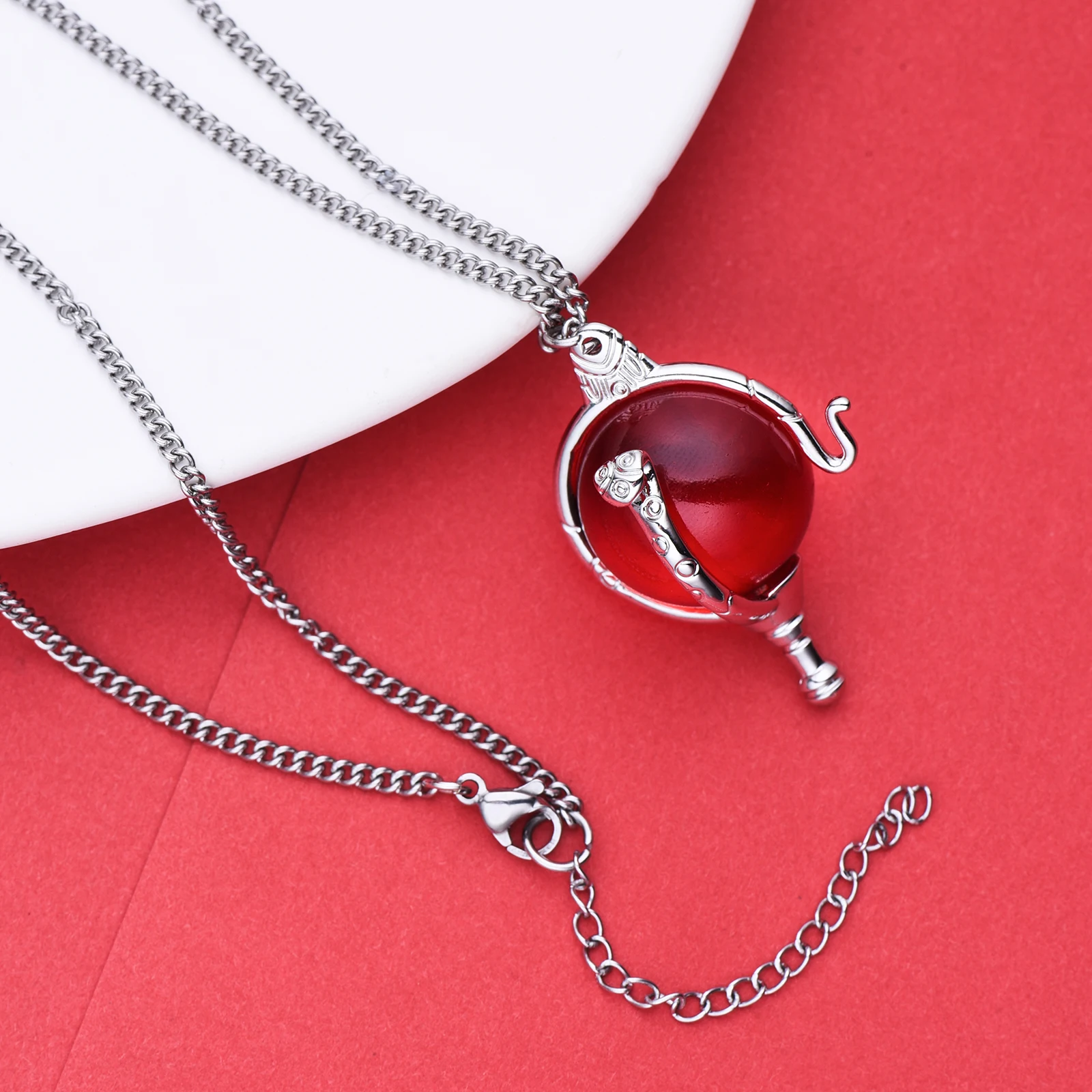 Дизайнерское новое ожерелье с кулоном в виде сердца кандарак роскошное красным