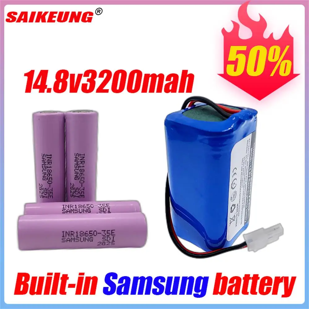 

Аккумулятор литиевый для пылесоса Ilife A4 A4s V7 A6 V7s Plus Samsung, 14,8 в, 2600 мАч