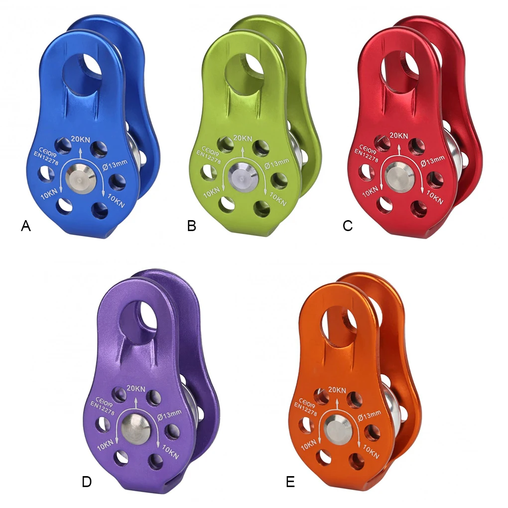 

Aluminum Alloy Fixed Side Pulley Rock Climbing Gear Rigging System Equipment Paracord Tension Mountaineering Hardware