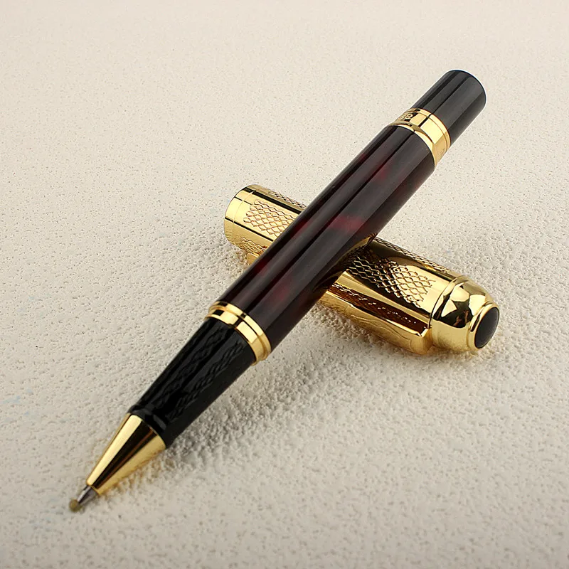 

Шариковая ручка DIKA WEN металлическая чёрная, красная, серебристая