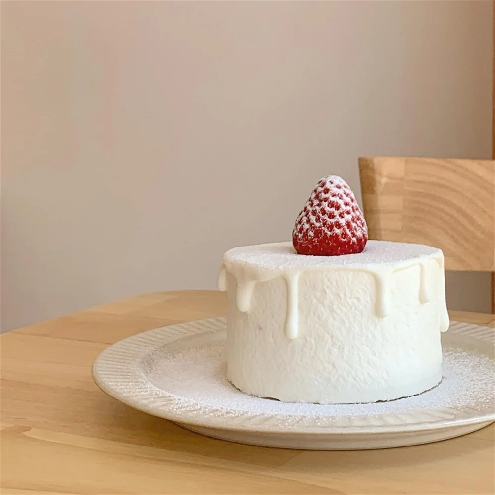4-дюймовая модель торта взбитый крем молочный порошок белый шоколад имитация