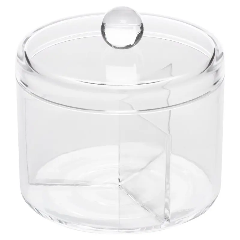

Large 3-Compartment Round Acrylic Organizer