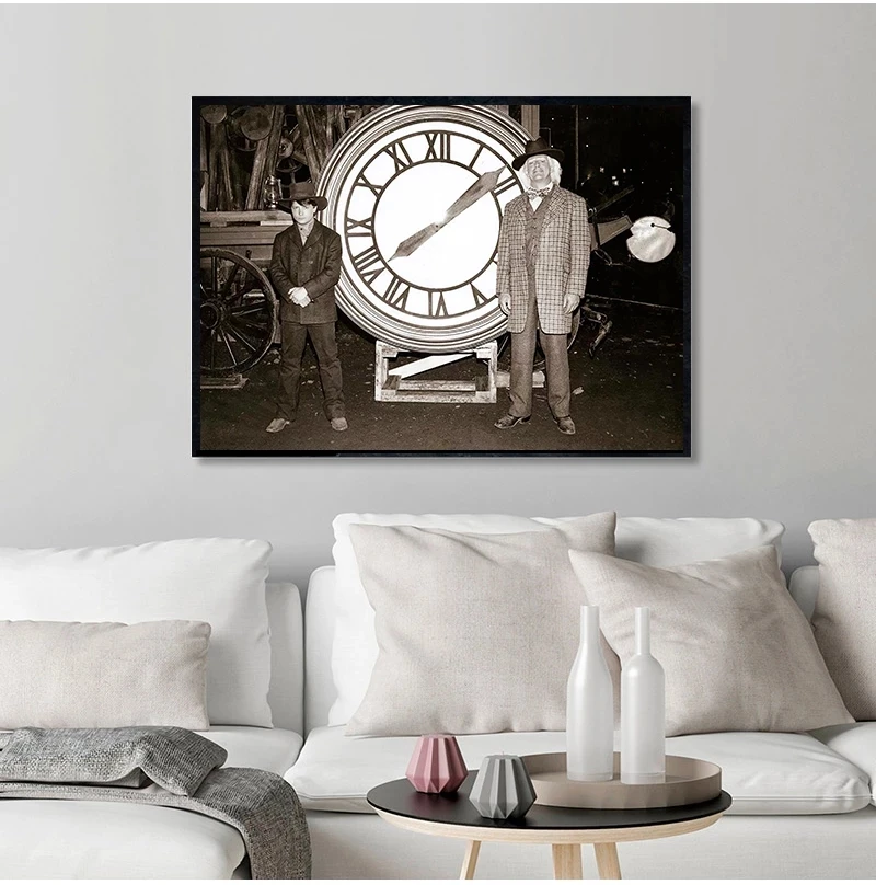 

Back to the Future Poster Classic Movie Printed Alternative Film Retro Photo Vintage Style Wall Art Canvas Painting Home Decor