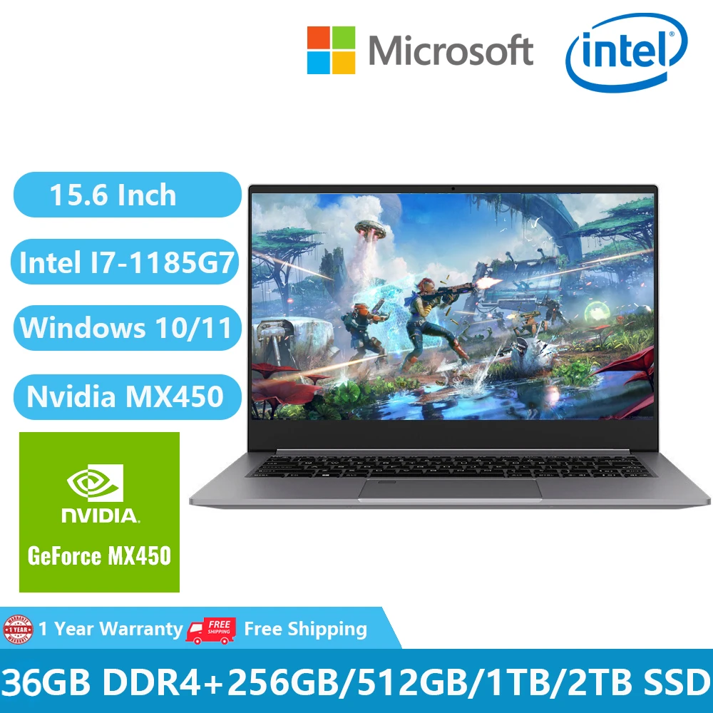 Игровые ноутбуки Greatium GS07, Графика Nvidia Geforce, Windows 11, ноутбуки 15,6 дюйма, Intel I7-1185G7 36 Гб DDR4, яркая клавиатура Игровые ноутбуки Greatium GS07, Графика Nvidia Geforce, Windows 11, ноутбуки 15,6 дюйма, Intel I7-1185G7 36 Гб DDR4, яркая клавиатура