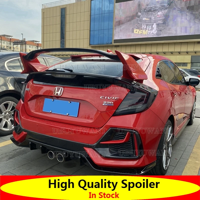 

Rear Spoiler Wing Tail Boot Lip Diffuser Body Kit Decoration Tuning Accessories Styling For Honda CIVIC Hatchback FK7 2017-2022