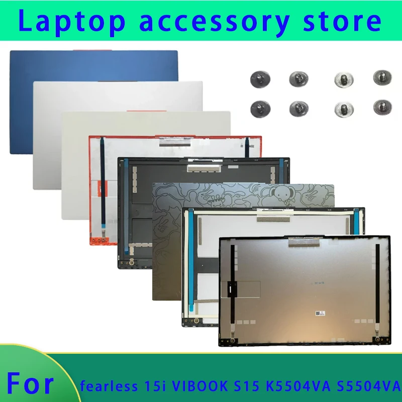 Фото Подходит для безстрашного 15i VIBOOK S15 K5504VA S5504VA ноутбука ЖК-экран верхняя крышка задняя крышка обычный OLED IPS экран серебристо-серый №1
