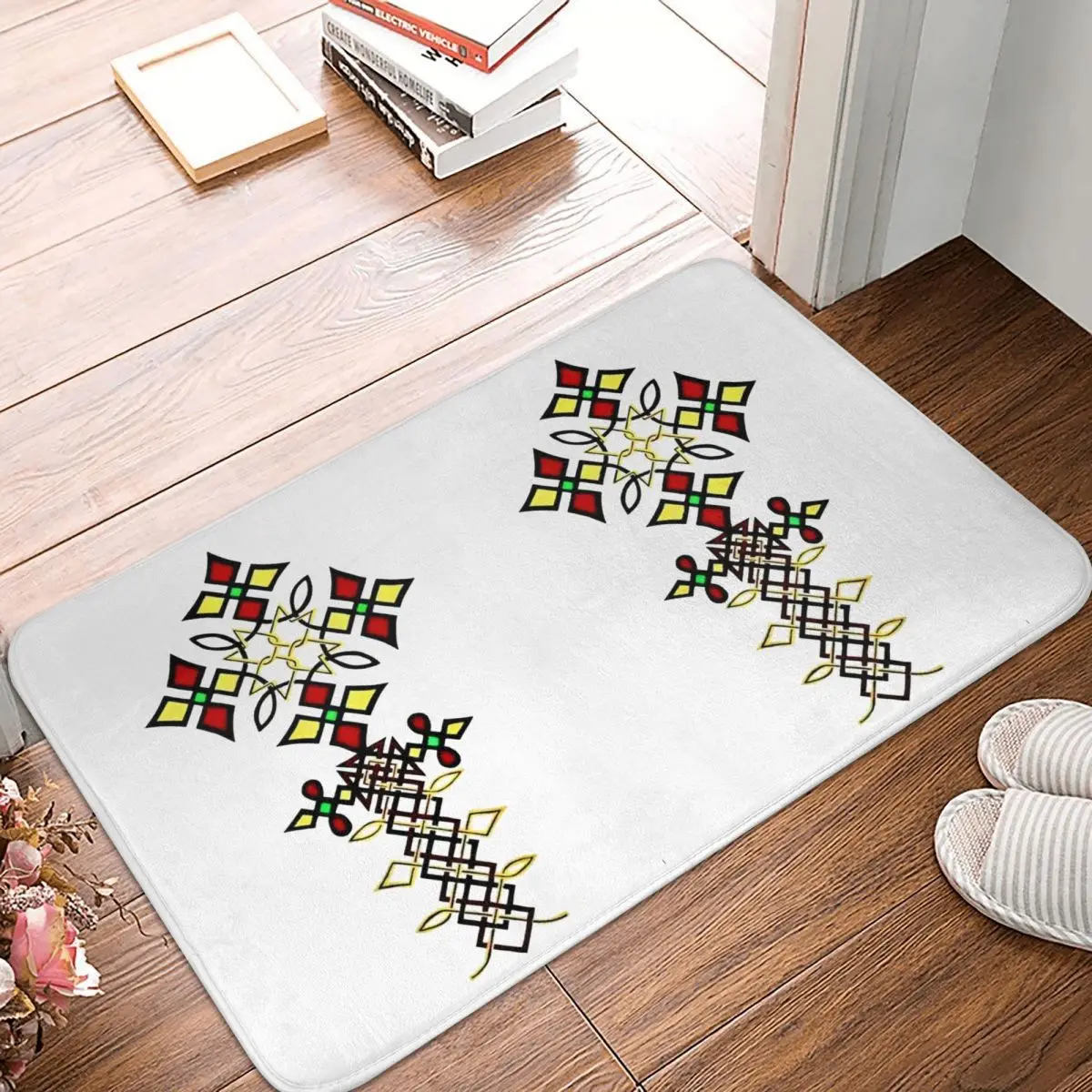

Ethiopian Cross Art Bathroom Mat Design Doormat Kitchen Carpet Balcony Rug Home Decoration