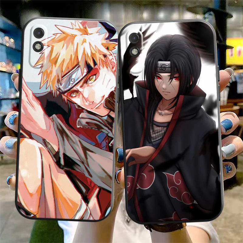 

Naruto Anime Phone Case For Xiaomi Redmi 9 9i 9AT 9T 9A 9C 10 Note 9 9T 9S 10 10 Pro 10S 10 5G Carcasa Black Silicone Cover