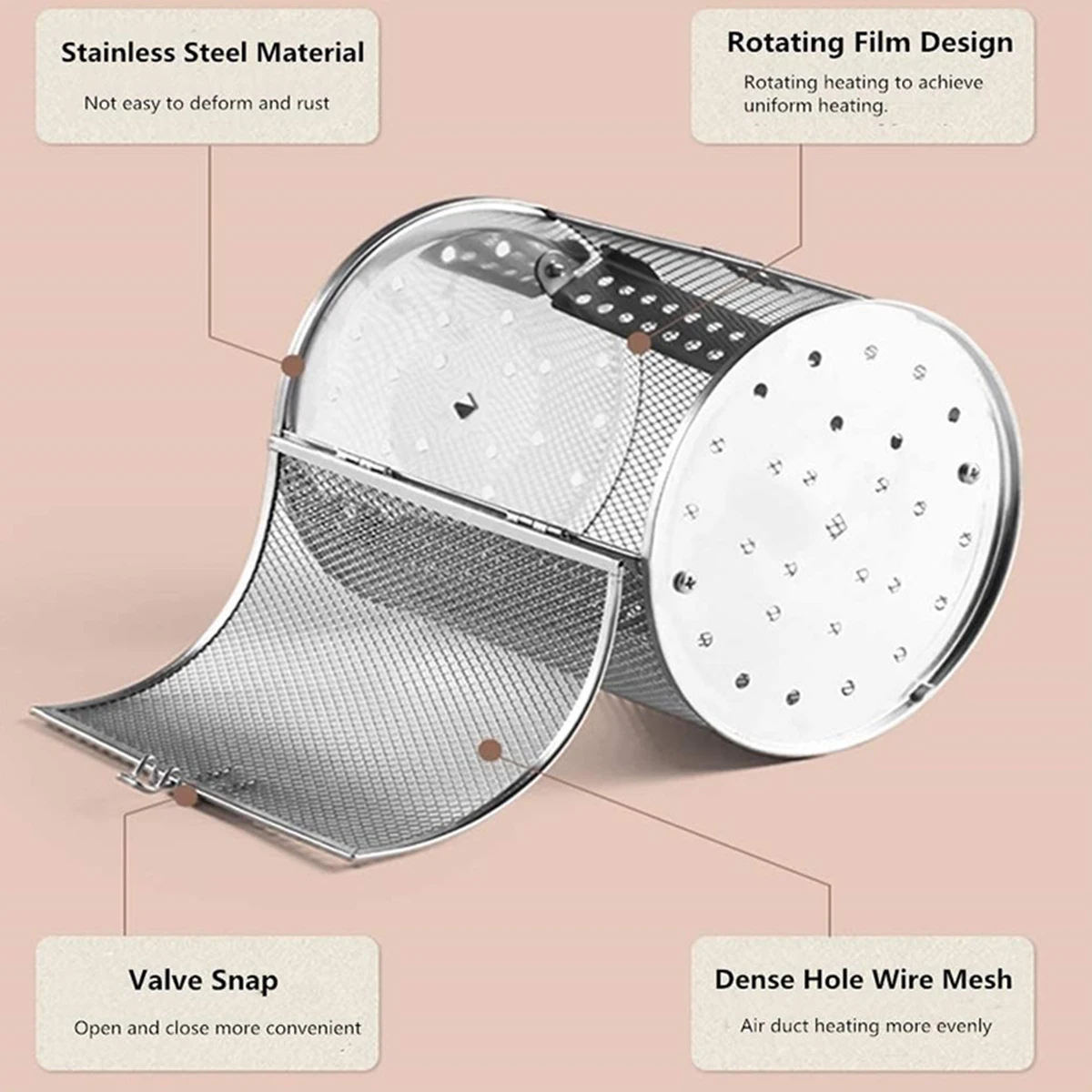 Корзина для гриля из нержавеющей стали жаровня корзина Круглый термостойкий