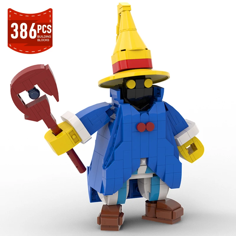 

MOC Финальные фантастические строительные блоки черного мага, игра, экшн-фигурка, призрак, волшебник, строительные блоки, игрушки, детские подарки