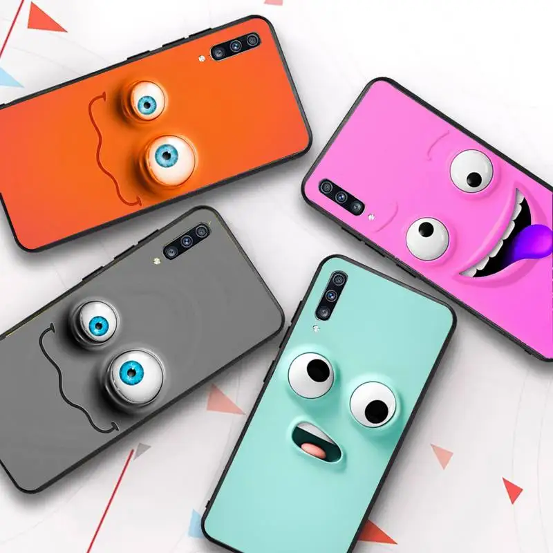 

Cute Funny Face Phone Case for Samsung A51 01 50 71 21S 70 10 31 40 30 20E 11 A7 2018