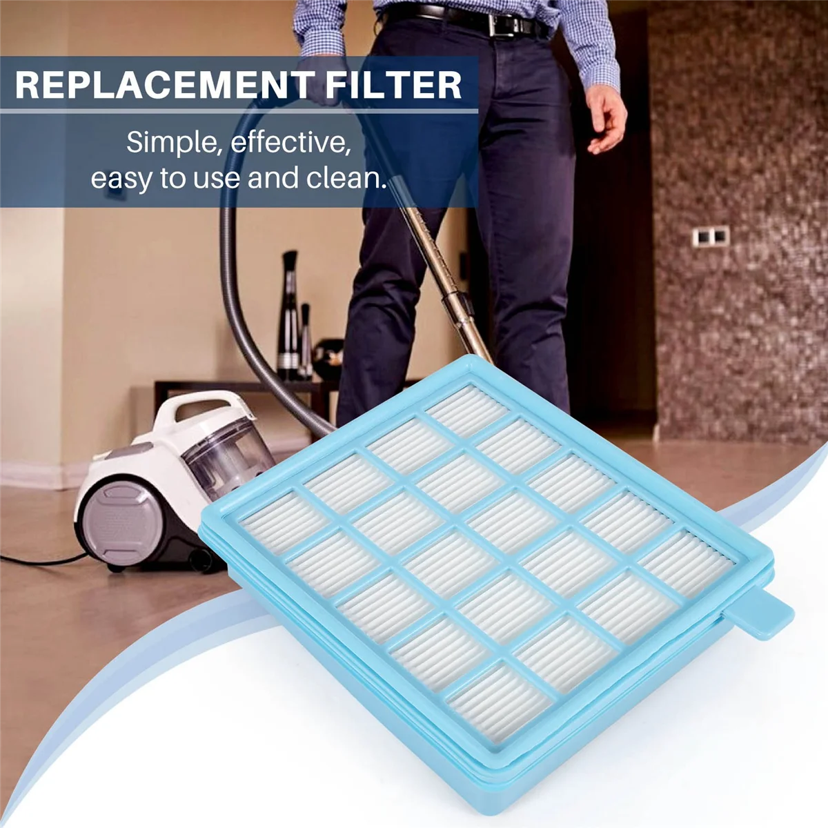 Фильтр НЕРА BUFFALO-MISTRAL сетчатый для пылесоса Philips FC8515 FC8516 FC8517 FC8518FC8470 FC8471 4 шт./партия