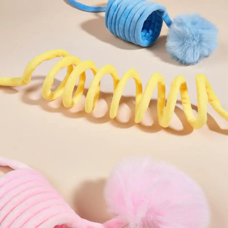 

Self-hey Cat Automatic Toy Simulation With Ball For Kitten Playing Teaser Wand Funny Cat Toy Scratch Rope Pet Products Hanging