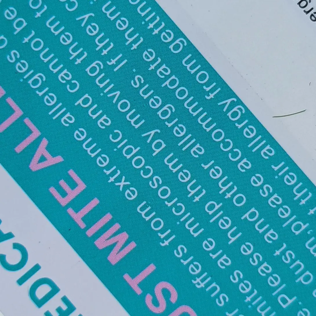 Записываемый срочный аллергический предупреждающий знак