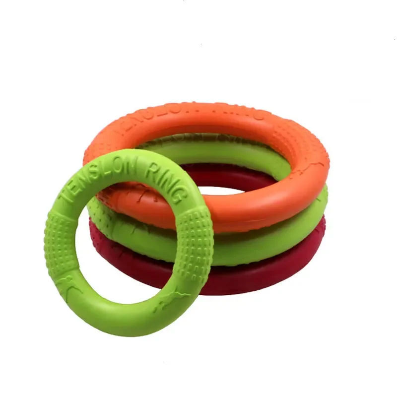 

NEW Pet Flying Discs EVA Dog Training Ring Puller Resistant Bite Floating Toy Puppy Outdoor Interactive Game Playing Products Su