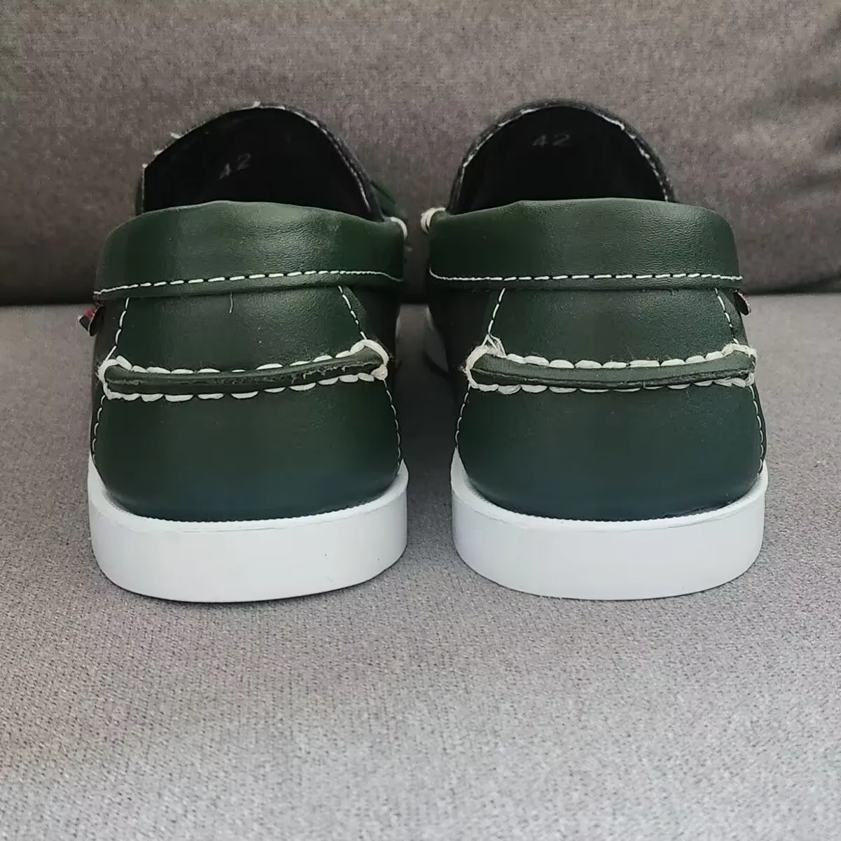 Мужские мокасины ручной работы Docksides классические лоферы из натуральной кожи