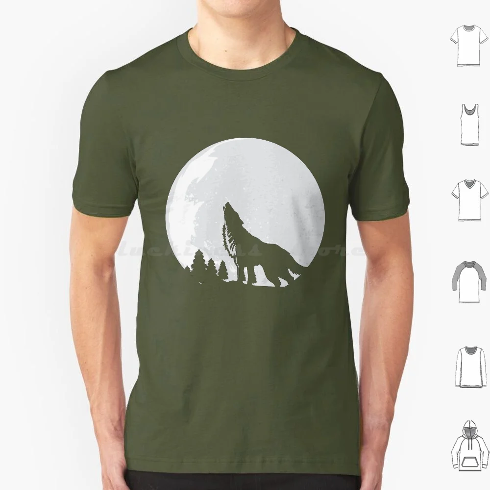 Cool Dog In Moon Design-Ideal Gift Art For Dog Lovers T Shirt Big Size 100% Cotton Dog Moon Dogs Halloween 247 Cool In Ideal