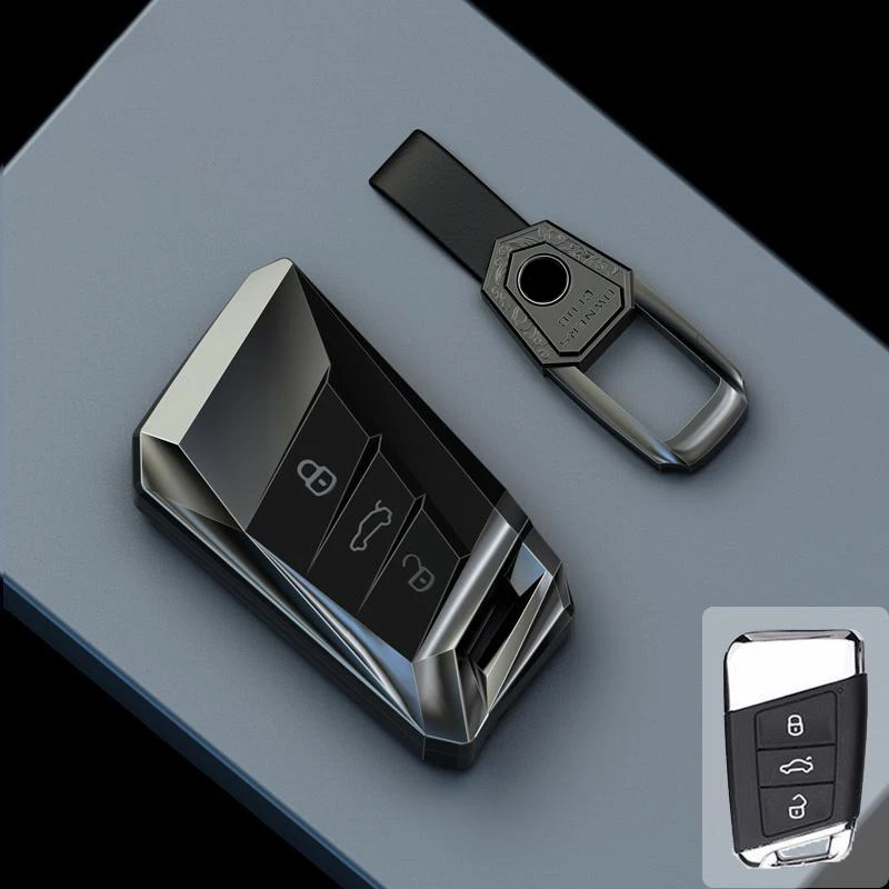 

Чехол для автомобильного ключа из цинкового сплава для VW Golf 8 MK8 ID.3 ID.4 Cupra Octavia SEAT Leon MK4 2020 2021 Formentor Tarraco