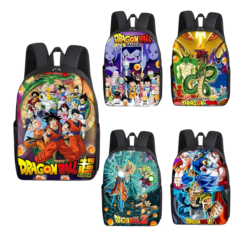 Фото Новый рюкзак Dragon Ball 2026 для мужчин, школьный ранец с аниме-принтом, модный дорожный рюкзак для подростков, мужская сумка большой вместимости, подарок №1