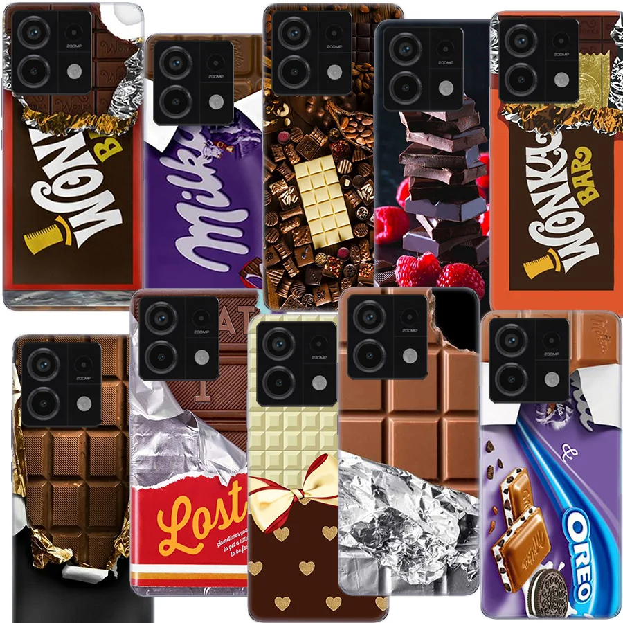 Прозрачный чехол для телефона Chocolate Nutella Redmi Note 14+ Pro Plus 11 11S 11T 11E 10 10S 5G 9 9S 8 8T 7 Coque Capa
