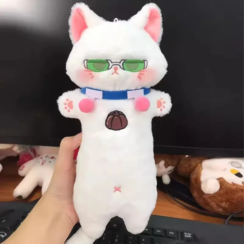 Плюшевая кукла с мультяшным котом хлопковая подушка для косплея талисман
